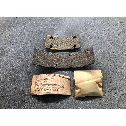 LINING SET BRAKE SHOE M38A1 US